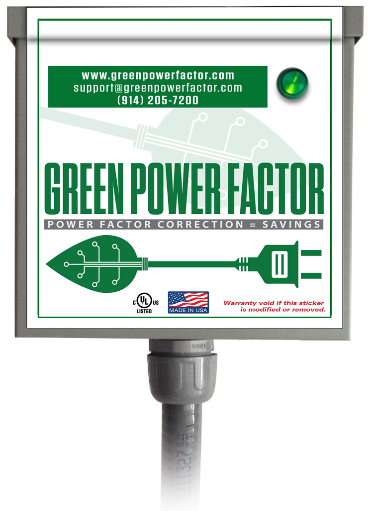 Green Power Factor Unit Illustration Installed