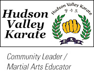 Peter Antonelli is a 5th-degree Black Belt, and runs the Hudson Valley Karate Martial Arts school