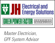 JH Electrical is a Green Power Factor Certified Installer